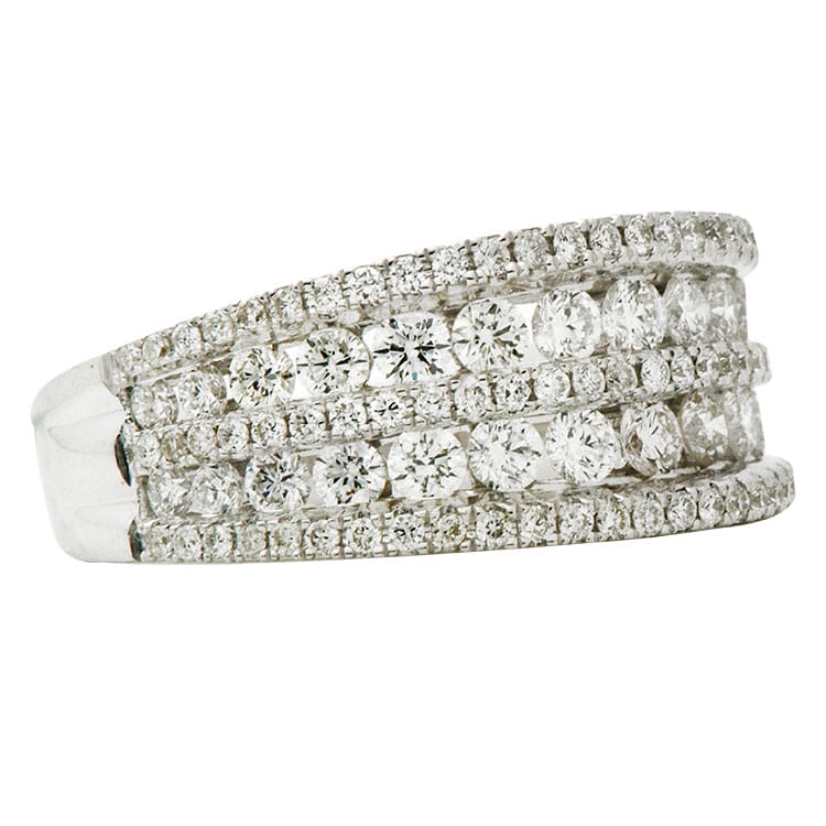 18K White Gold Fashion Diamond Ring, 1.39ct