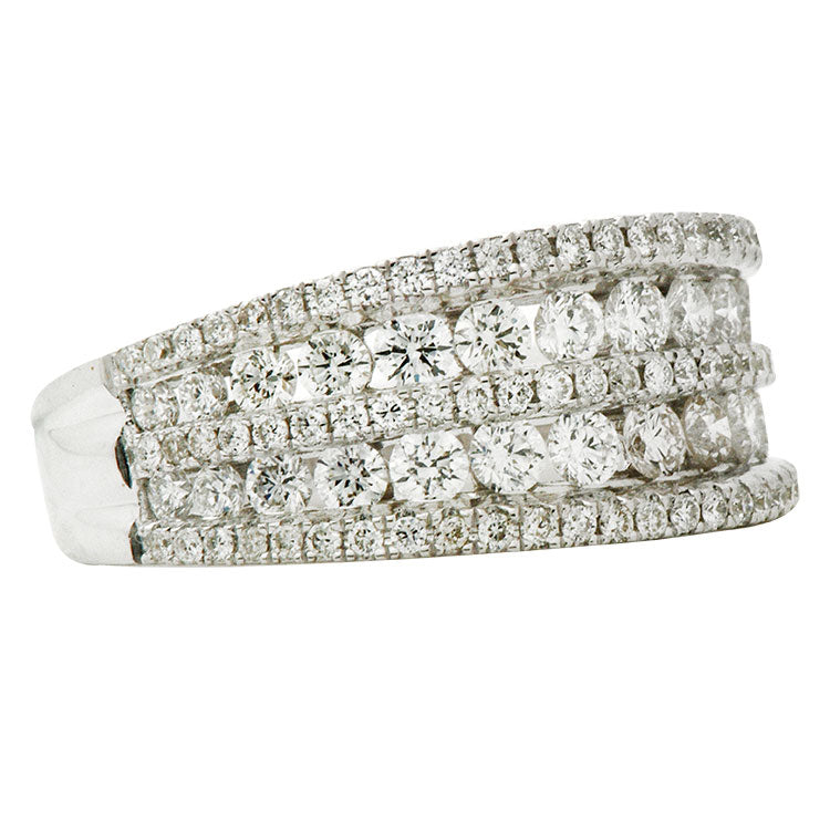 18K White Gold Fashion Diamond Ring, 1.39ct