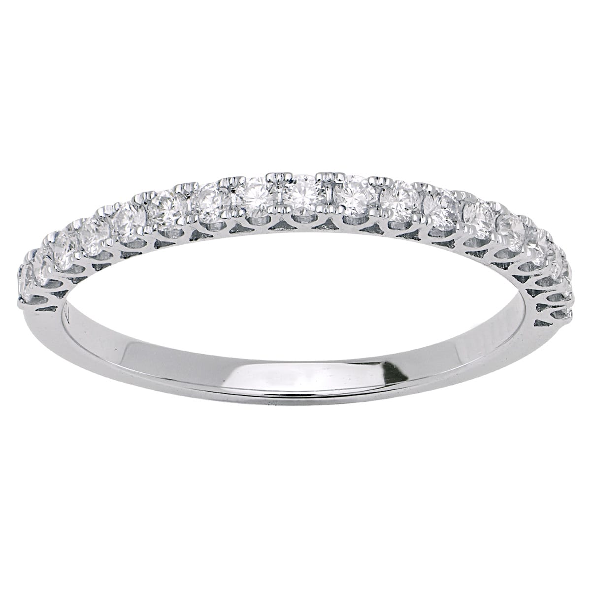 18K White Gold Diamond Band, 0.33ct