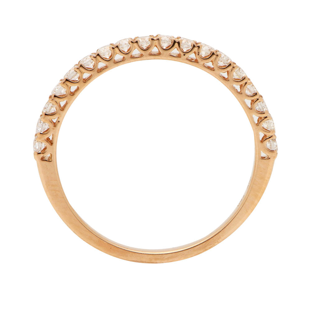 18K White Gold Diamond Band, 0.62ct