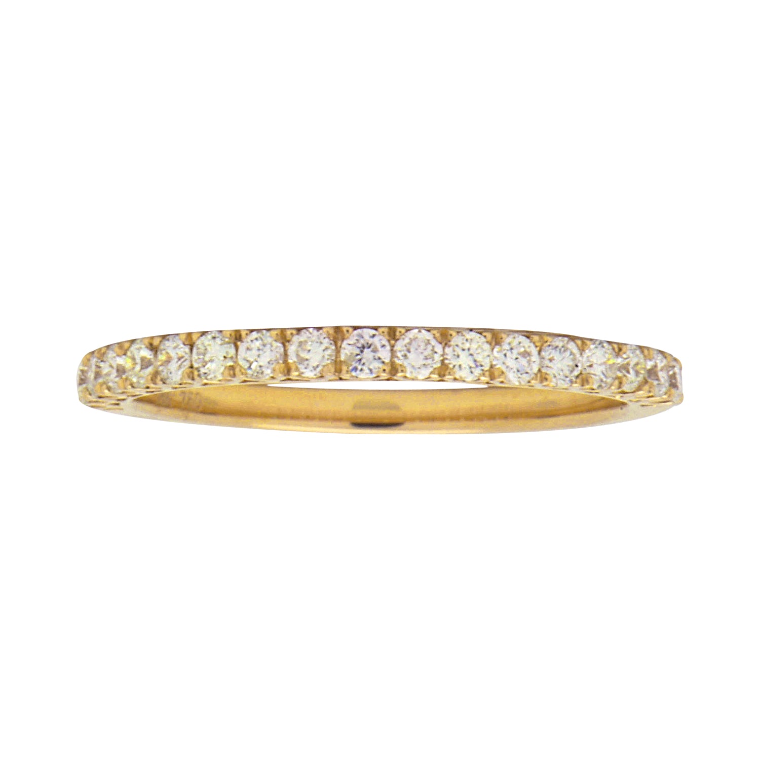 18K Yellow Gold Diamond Band, 0.33ct