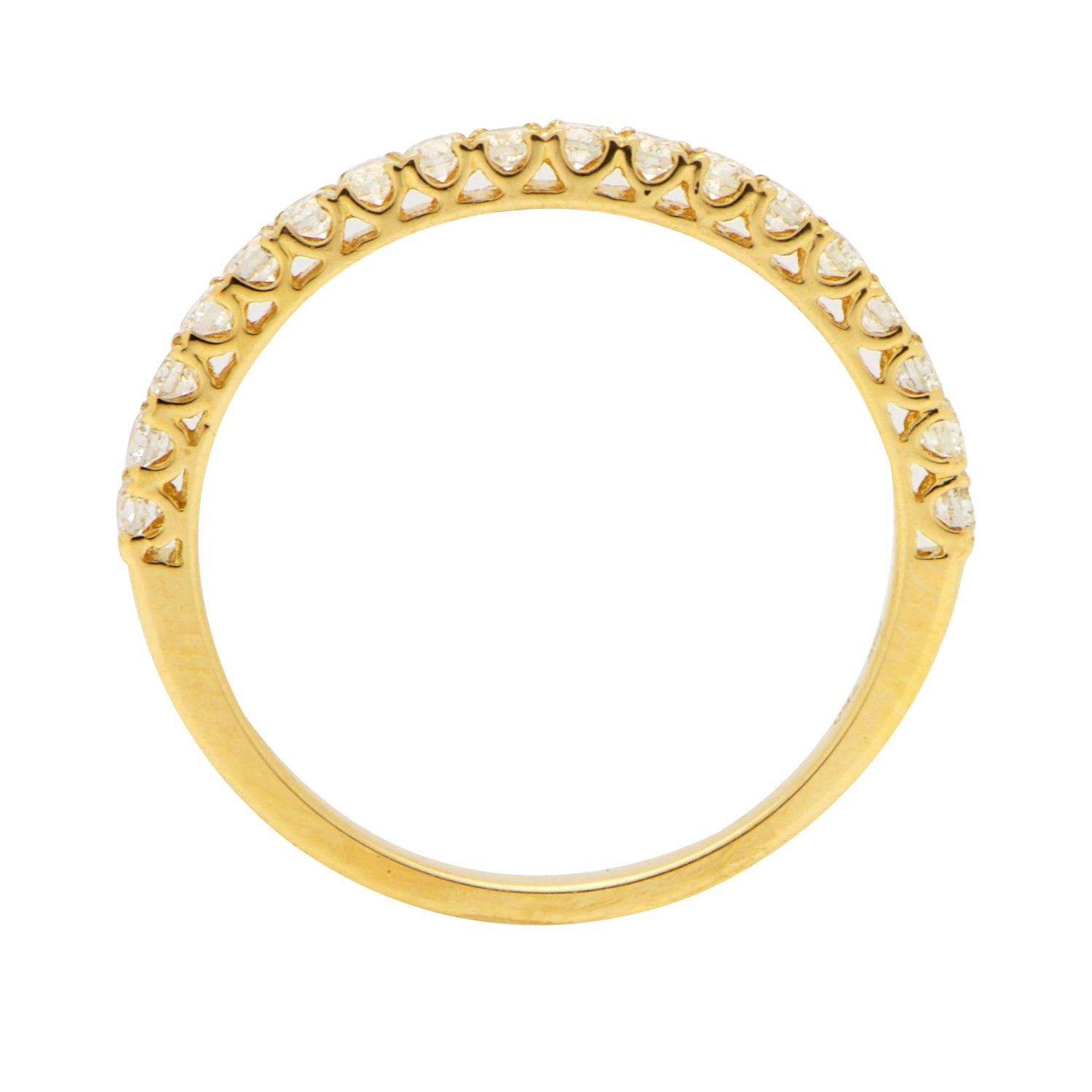 18K Yellow Gold Diamond Band, 0.33ct
