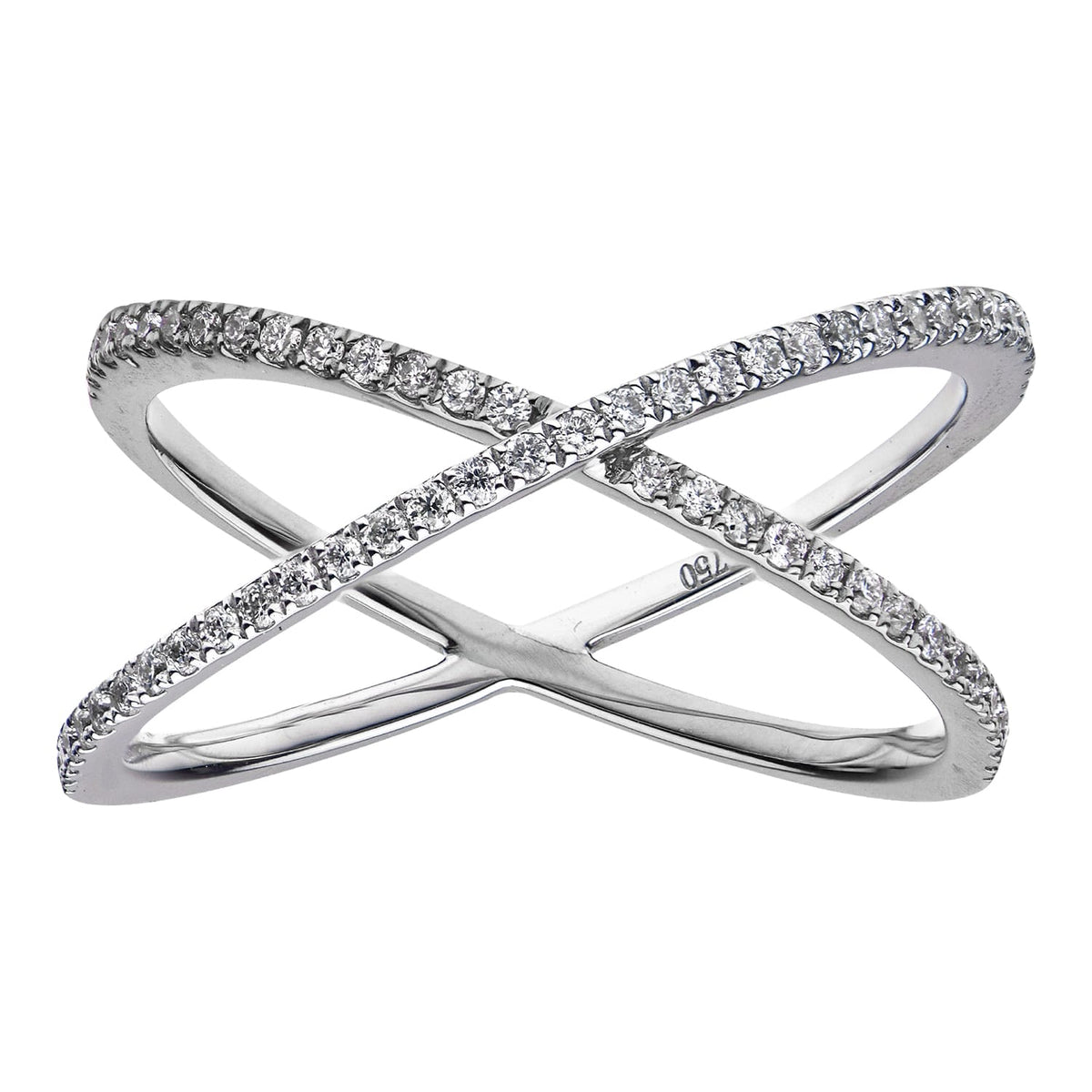 18K White Gold Fashion Diamond Ring, 0.43ct