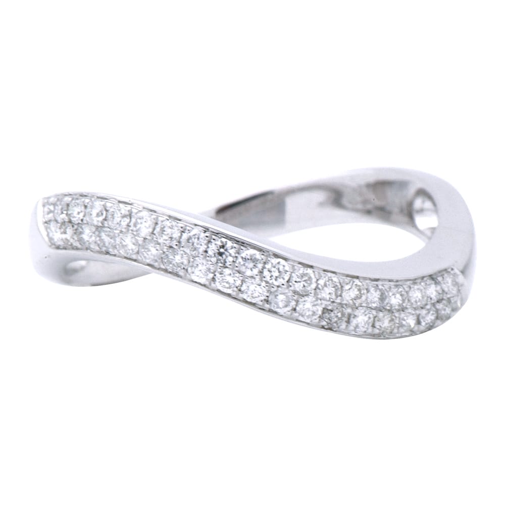 18K White Gold Fashion Diamond Ring, 0.26ct