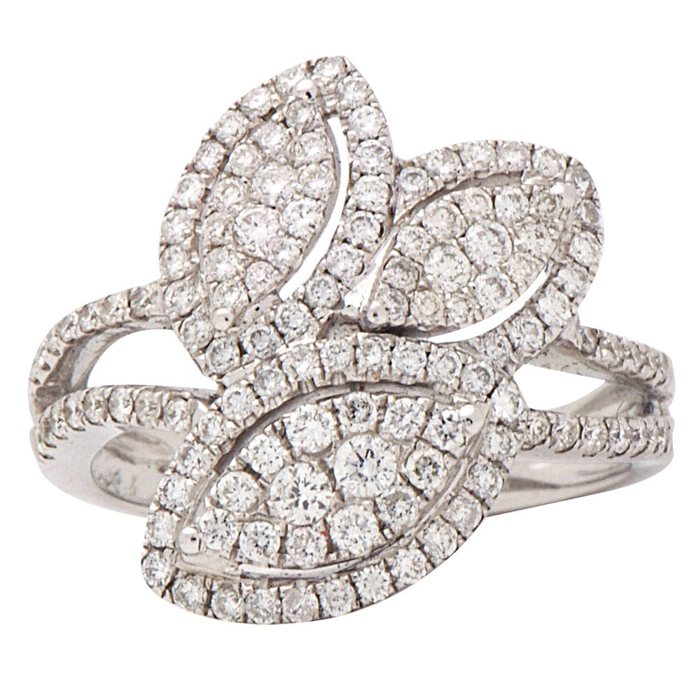 18K White Gold Fashion Diamond Ring, 0.8ct