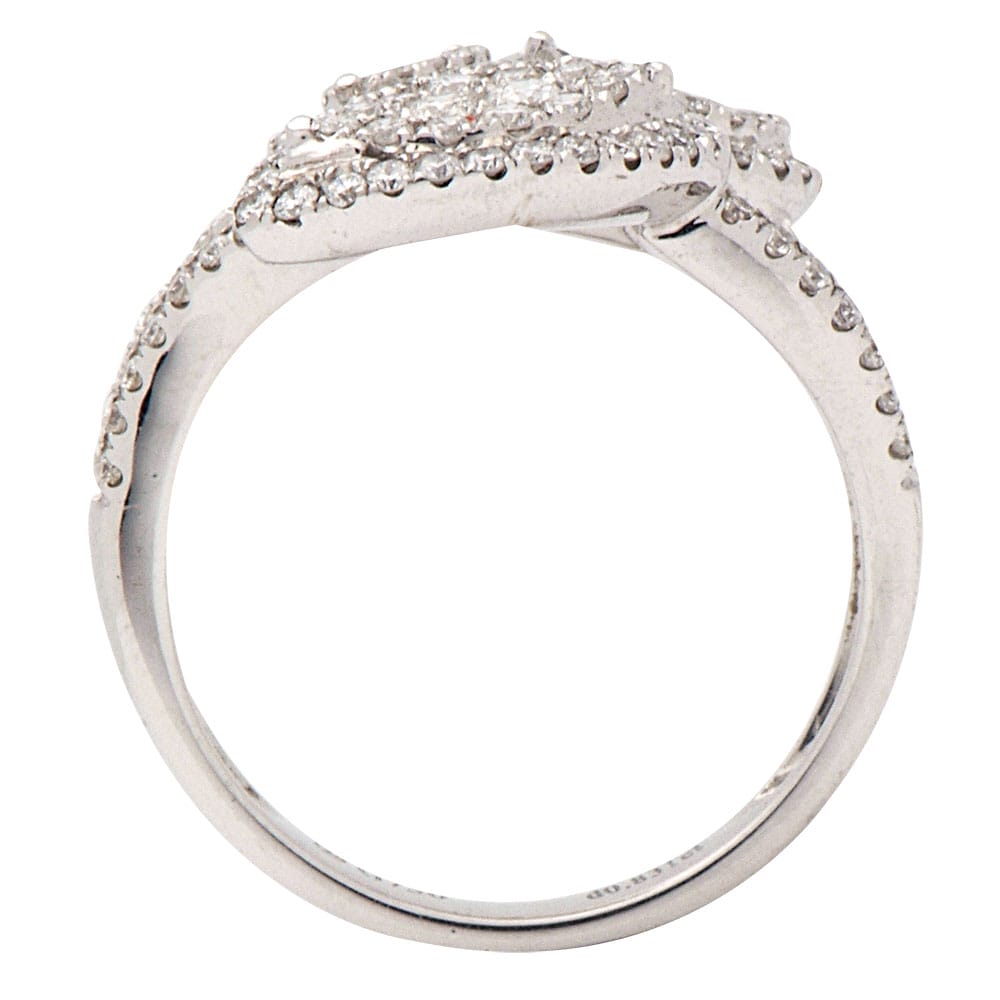 18K White Gold Fashion Diamond Ring, 0.8ct