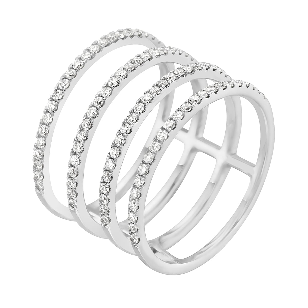 18K White Gold Fashion Diamond Ring, 0.53ct