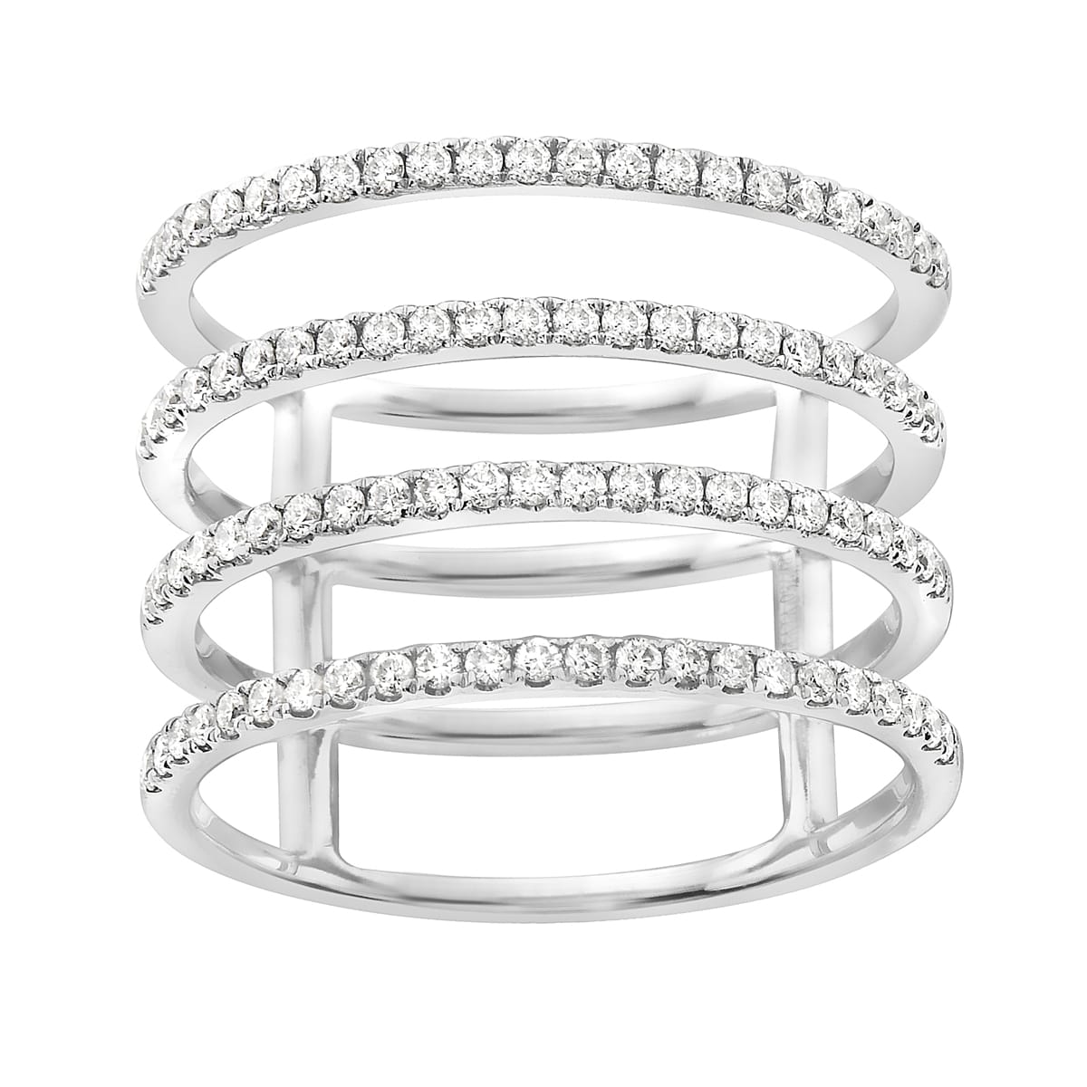 18K White Gold Fashion Diamond Ring, 0.53ct