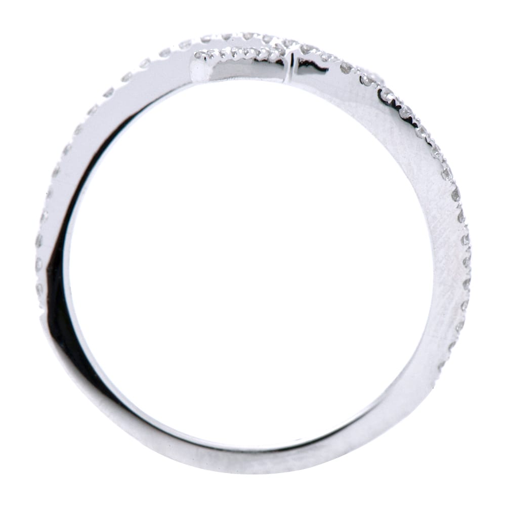 18K White Gold Fashion Diamond Ring, 0.18ct