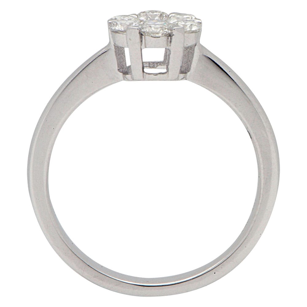 18K White Gold Fashion Diamond Ring, 0.56ct