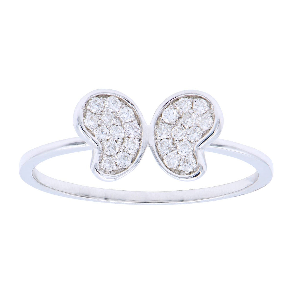 18K White Gold Fashion Diamond Ring, 0.15ct