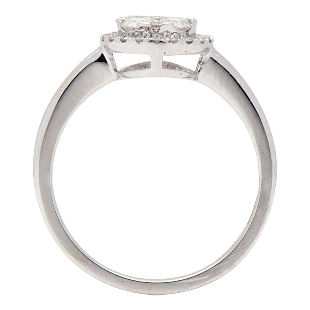 18K White Gold Fashion Diamond Ring, 0.56ct
