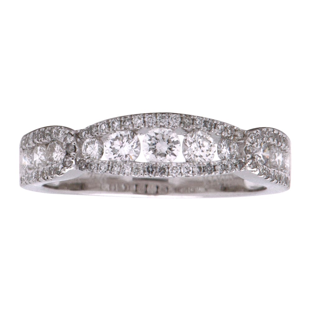 18K White Gold Fashion Diamond Ring, 0.83ct