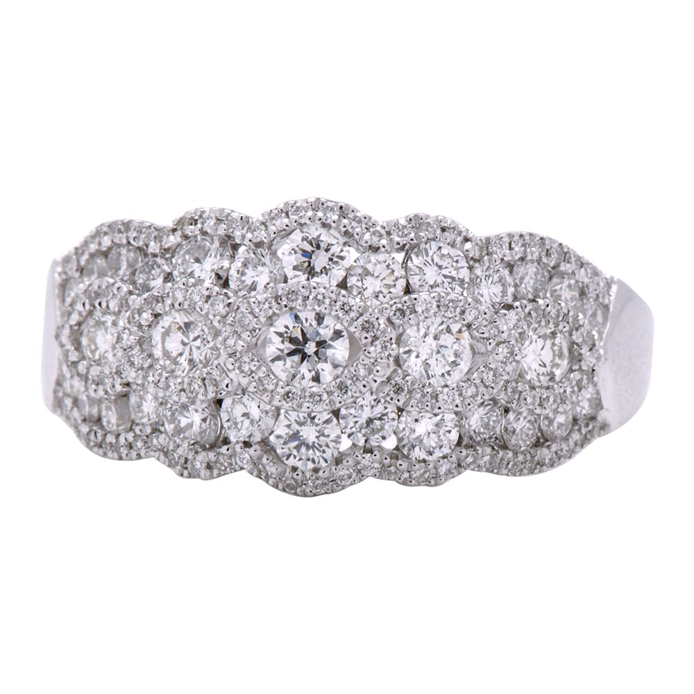 18K White Gold Fashion Diamond Ring, 1.06ct
