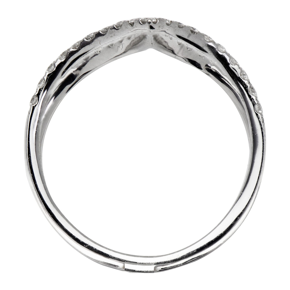 18K White Gold Fashion Diamond Ring, 0.5ct