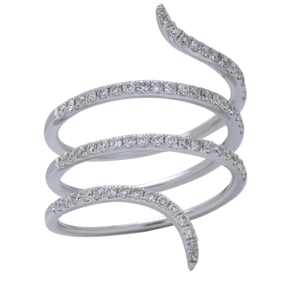 18K White Gold Fashion Diamond Ring, 0.5ct