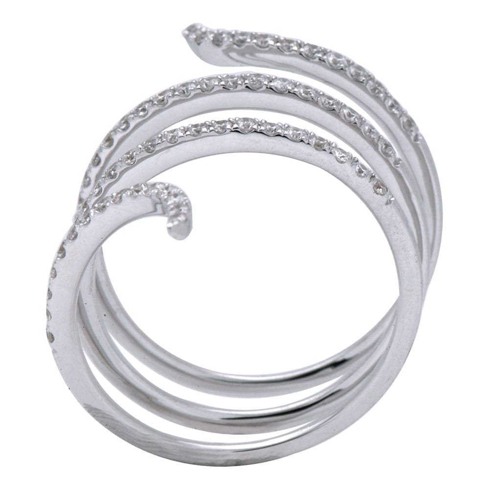 18K White Gold Fashion Diamond Ring, 0.5ct