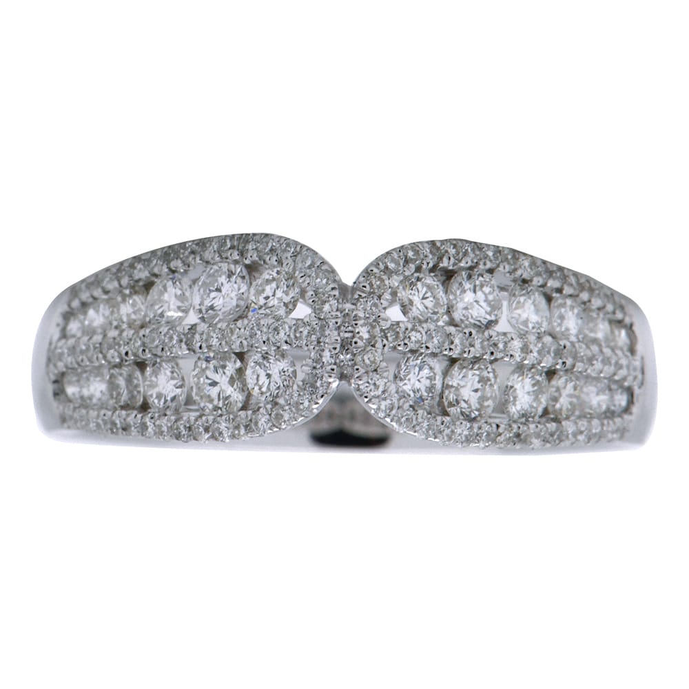 18K White Gold Fashion Diamond Ring, 0.84ct