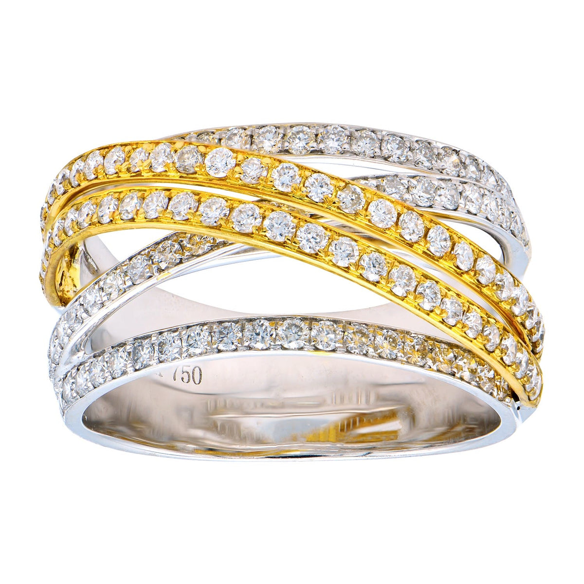 18K White Gold Fashion Diamond Ring, 1ct