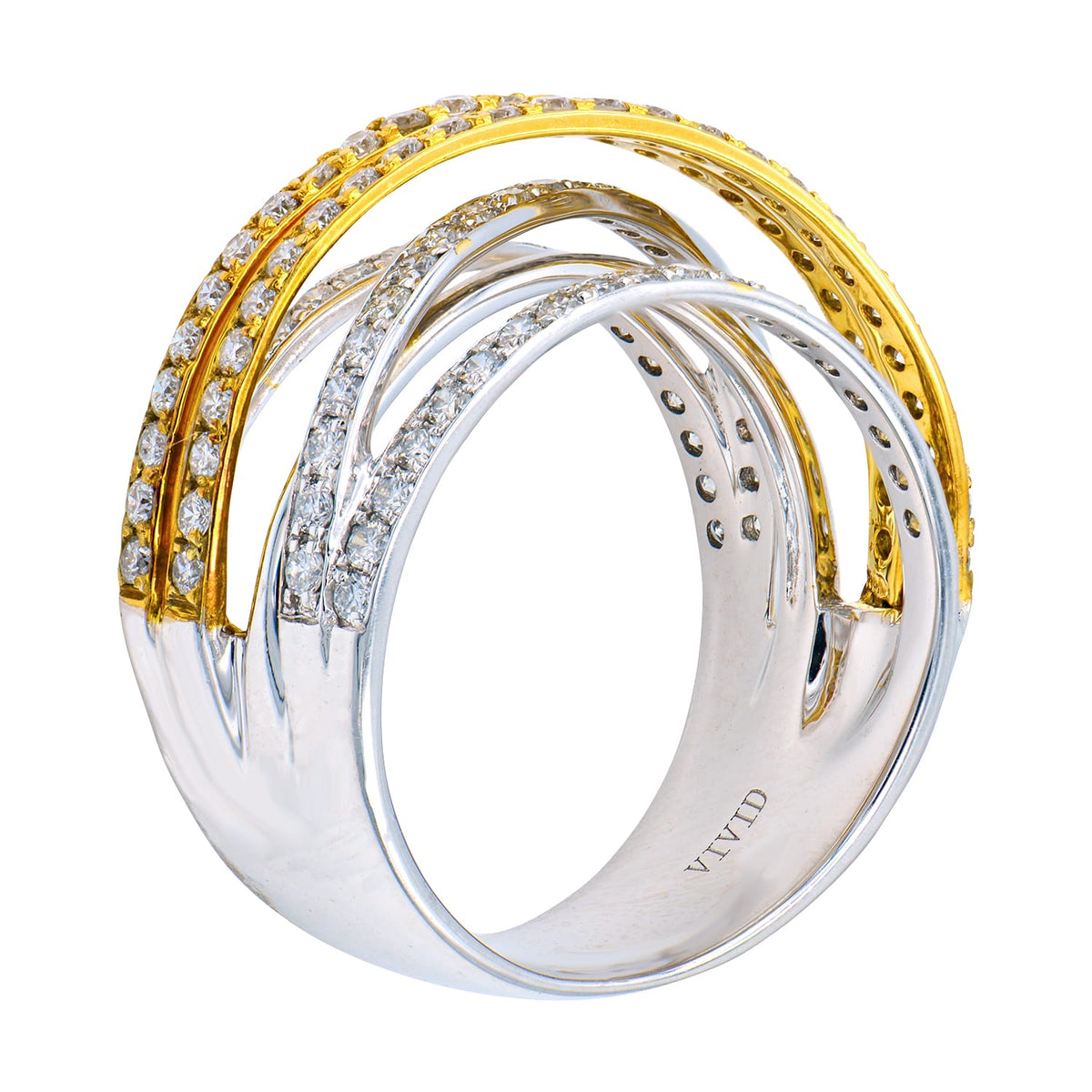 18K White Gold Fashion Diamond Ring, 1ct