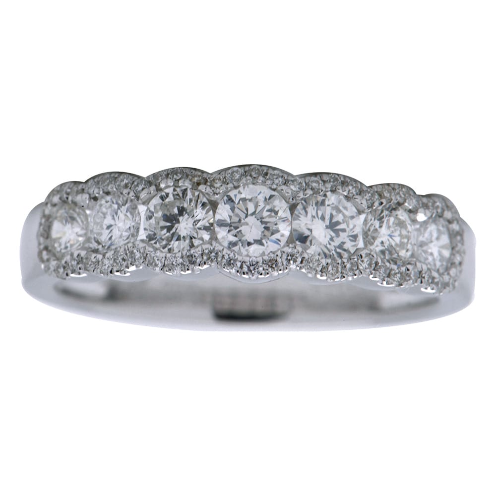 18K White Gold Fashion Diamond Ring, 0.9ct
