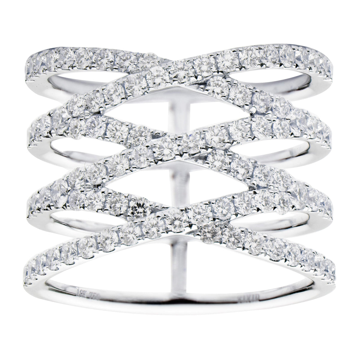 18K White Gold Fashion Diamond Ring, 1ct