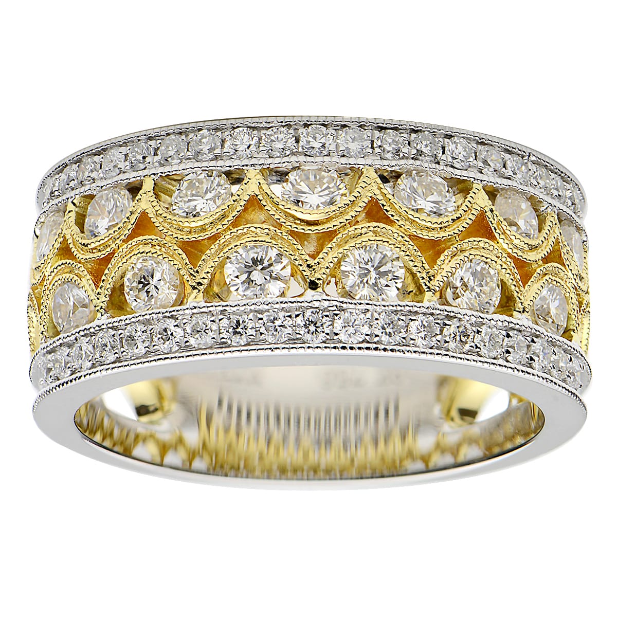18K White GoldY Fashion Diamond Ring
