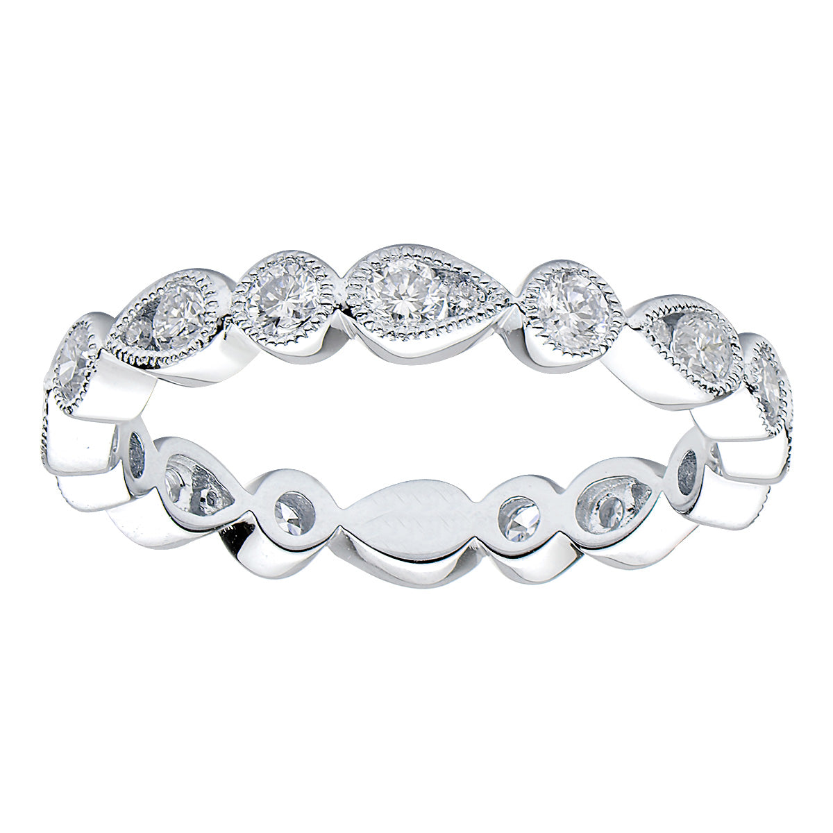 18KW Diamond Band