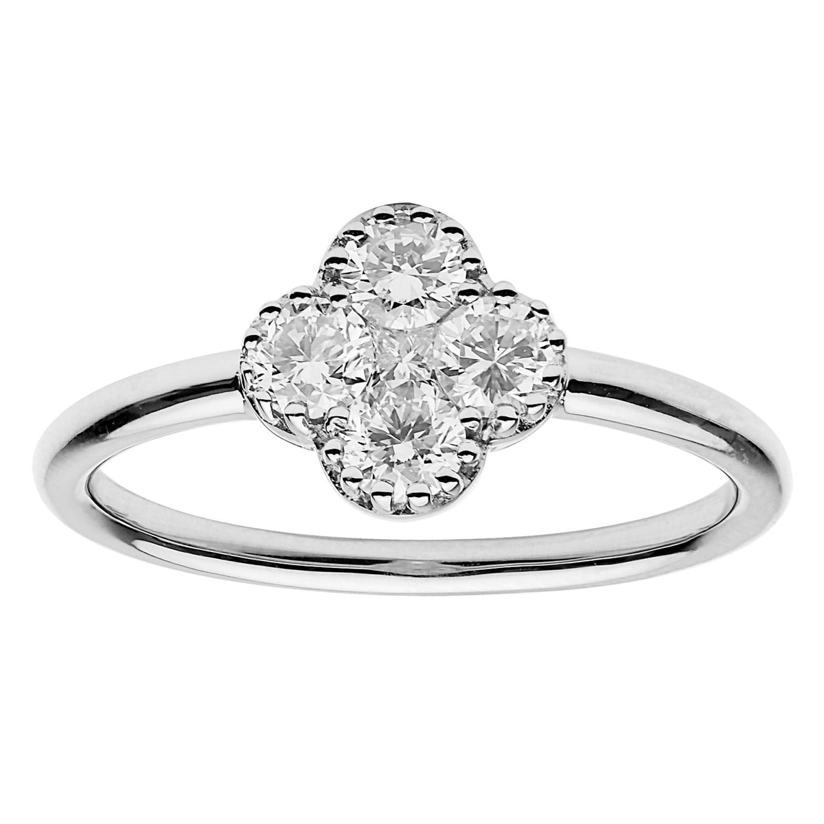 18K White Gold Fashion Diamond Ring, 0.56ct