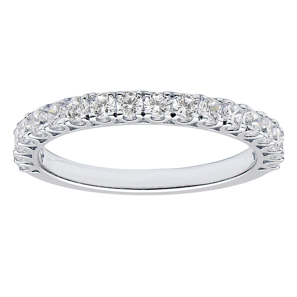 18K White Gold Diamond Band, 0.52ct