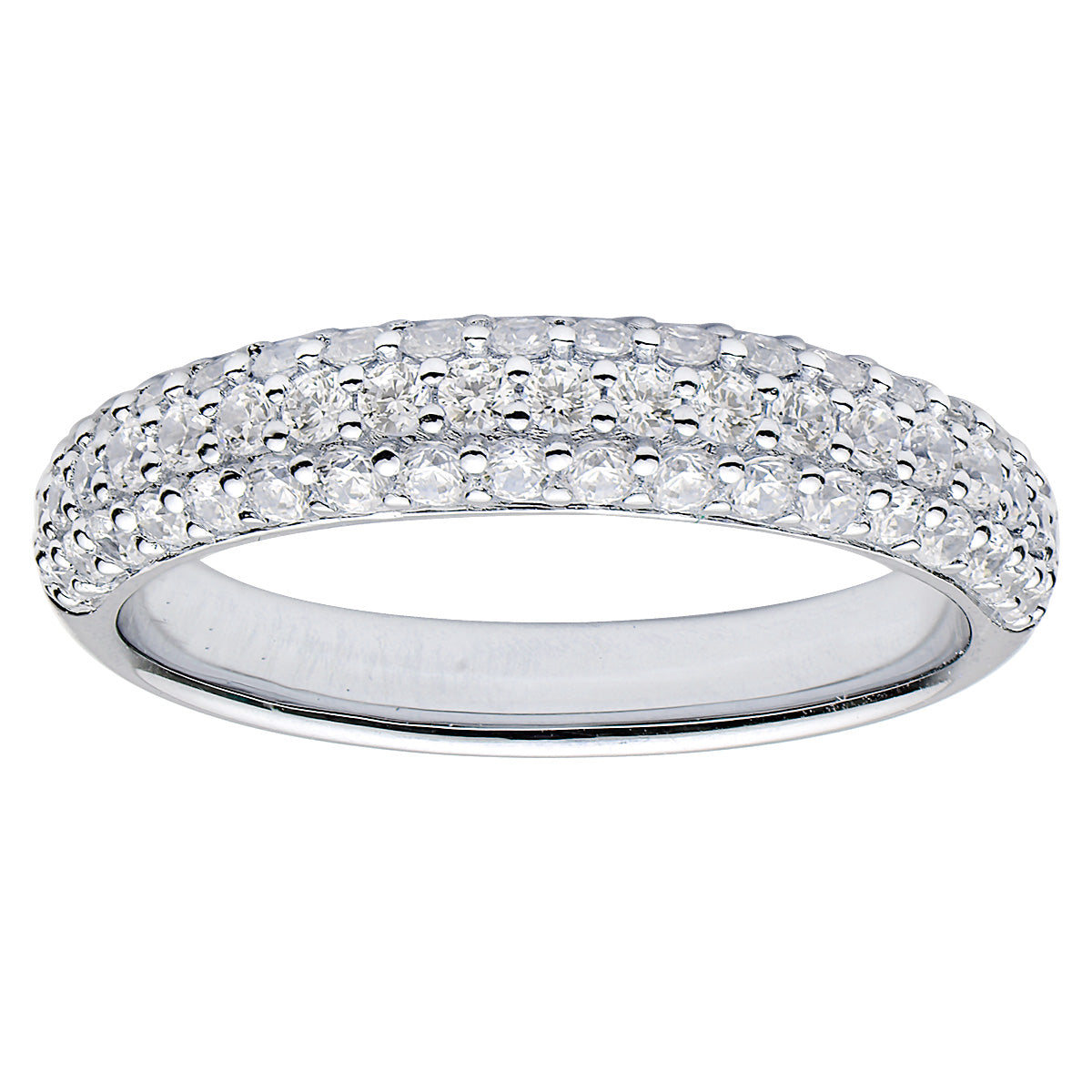 18KW Diamond Band, 7-8mm