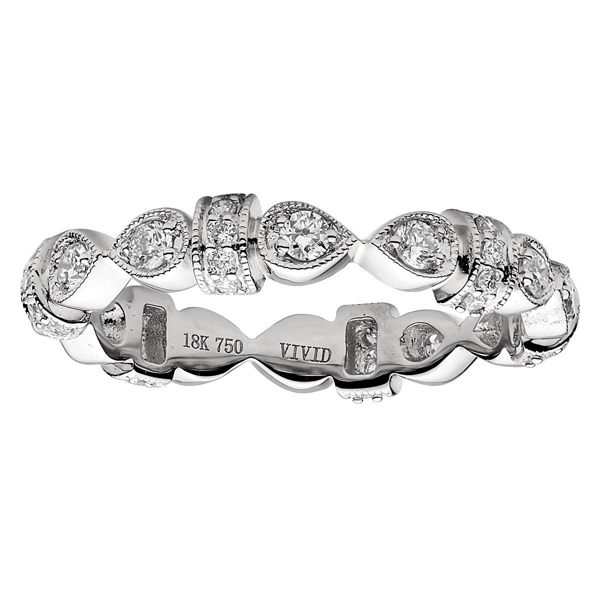 18KW Diamond Band