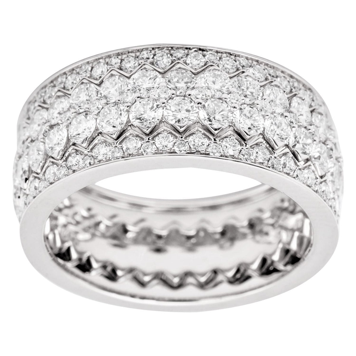 18K White Gold Fashion Diamond Ring, 1.79ct