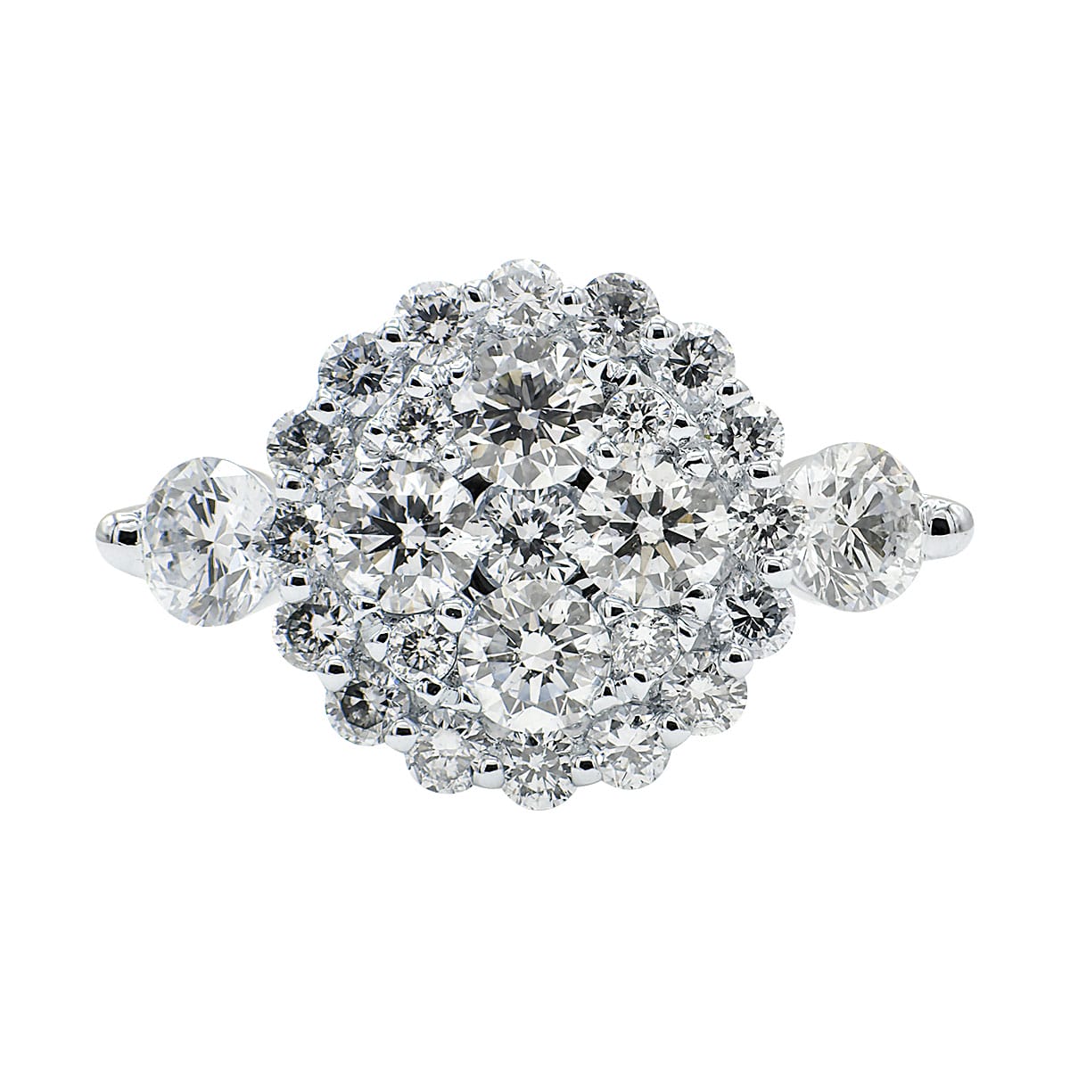 18K White Gold Fashion Diamond Ring, 0.85ct