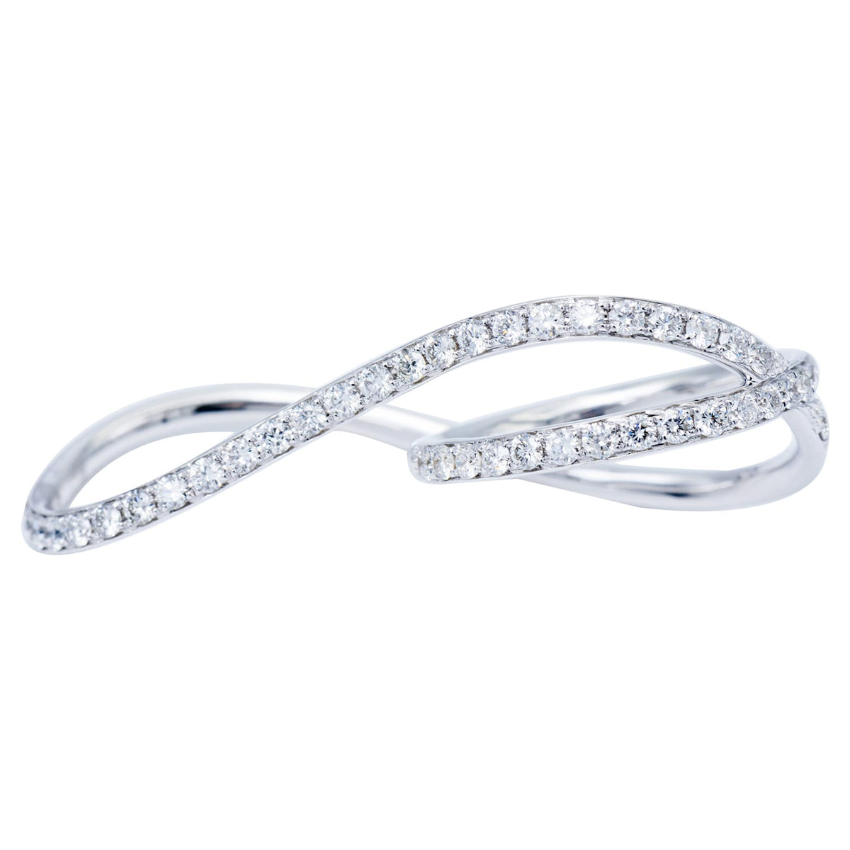 18K White Gold Fashion Diamond Ring, 0.78ct