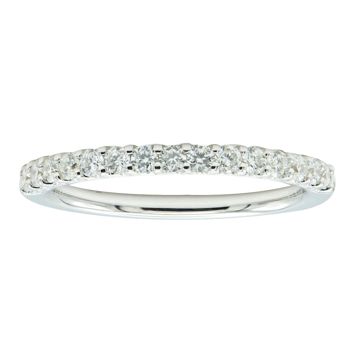 18K White Gold Diamond Band, 0.4ct