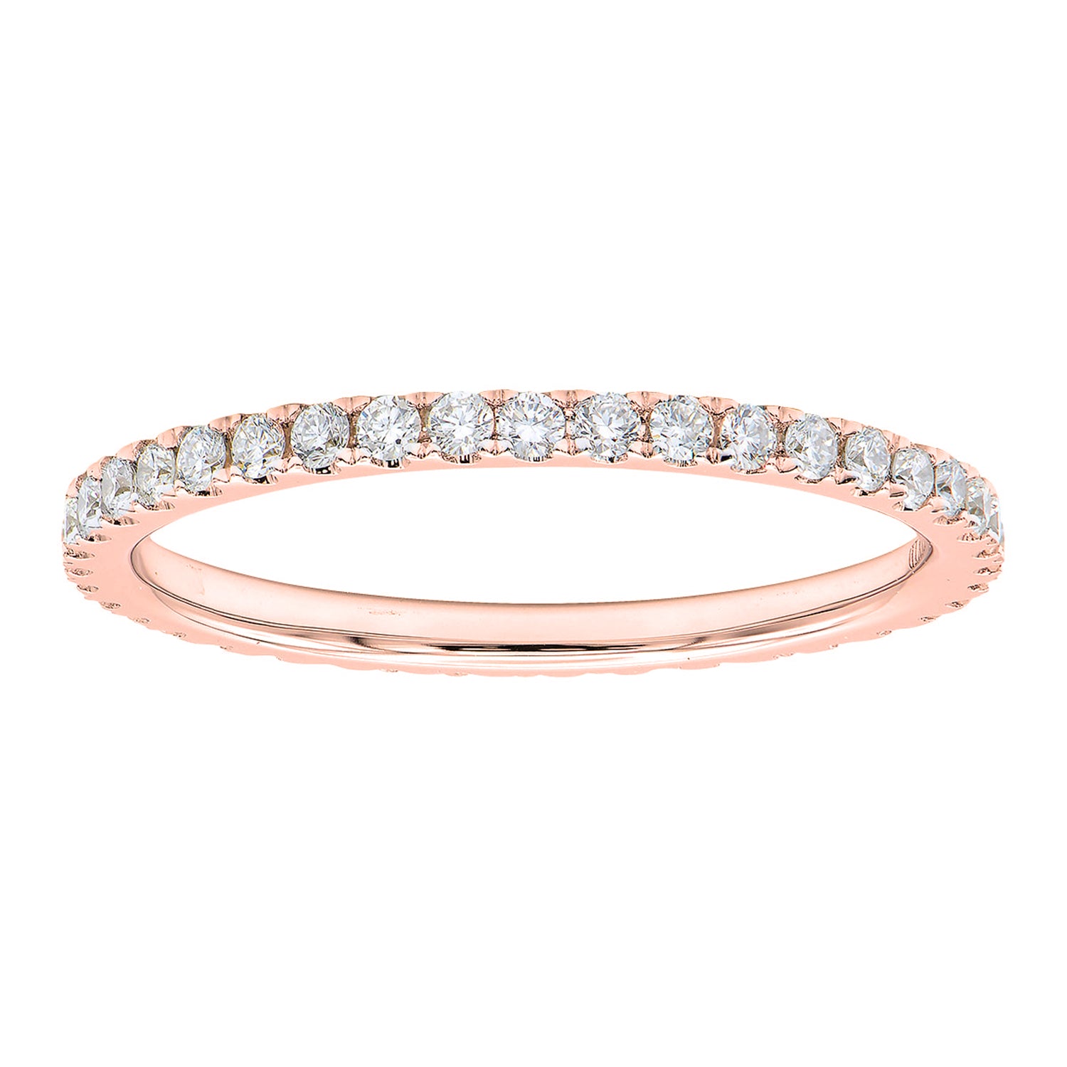 18K Rose Gold Diamond Band, 0.47ct