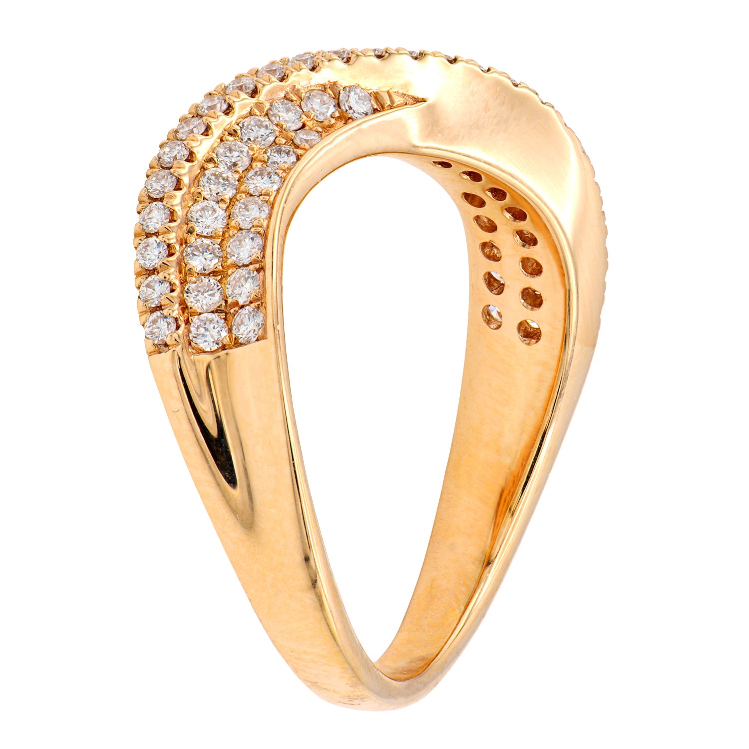 18KR Fashion Diamond Ring