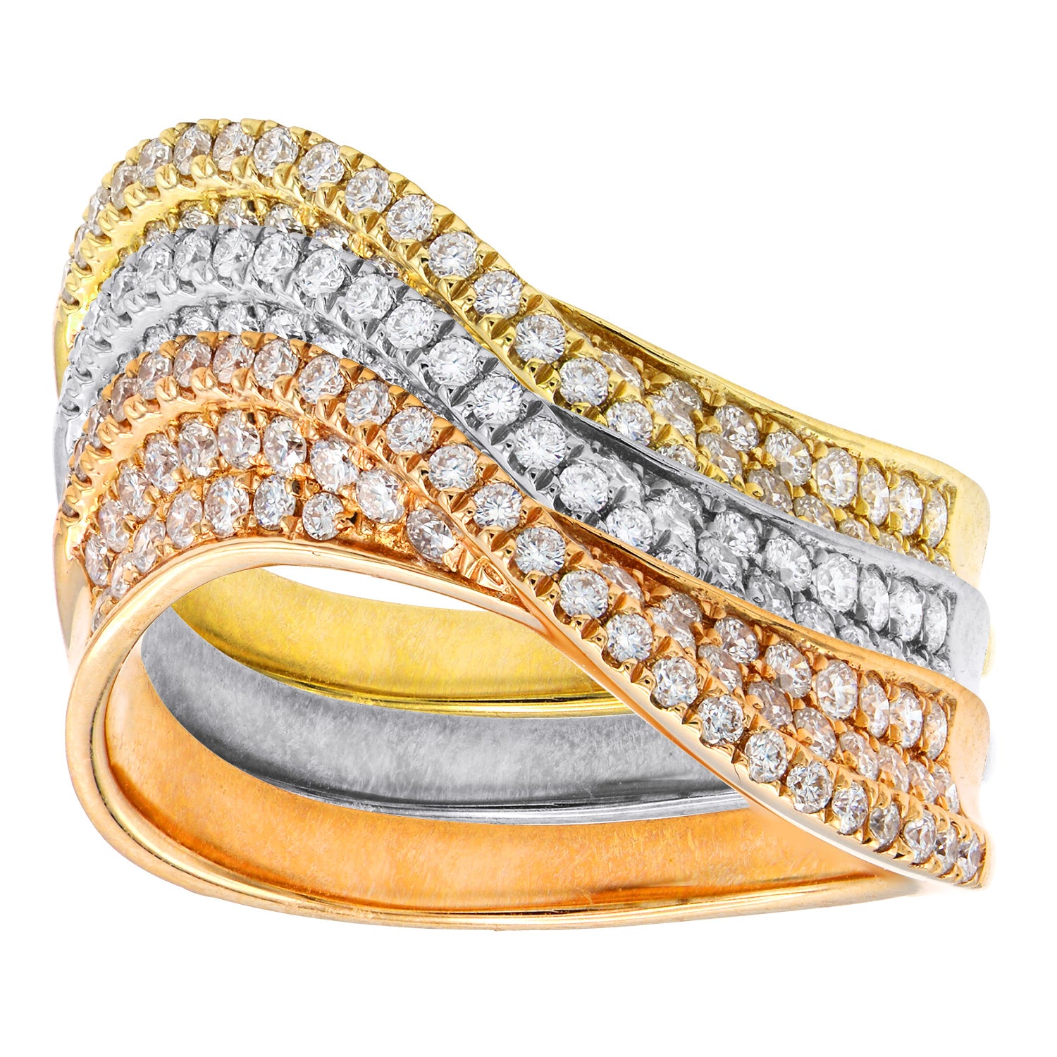 18K White Gold Fashion Diamond Ring, 0.39ct