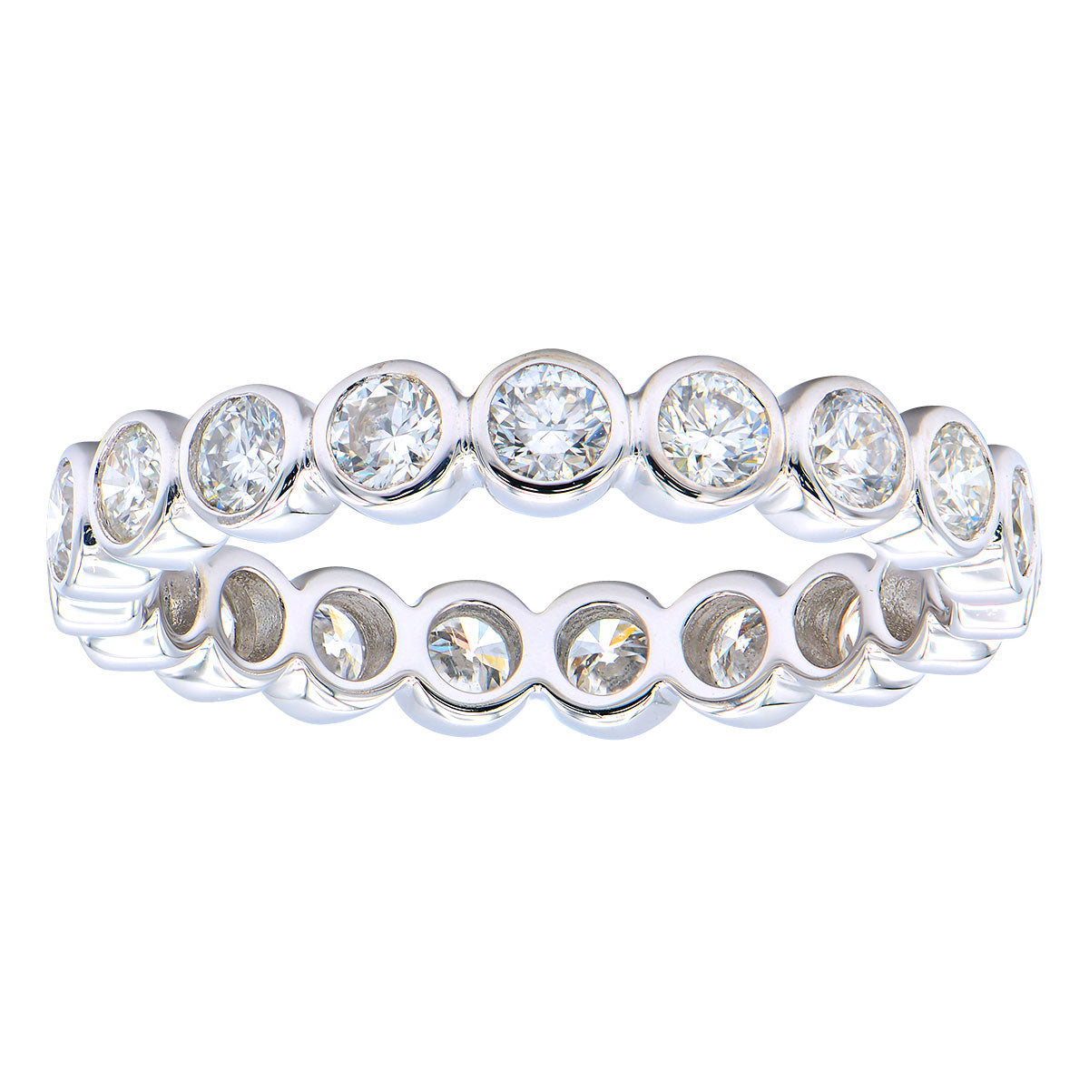 18KW Diamond Band