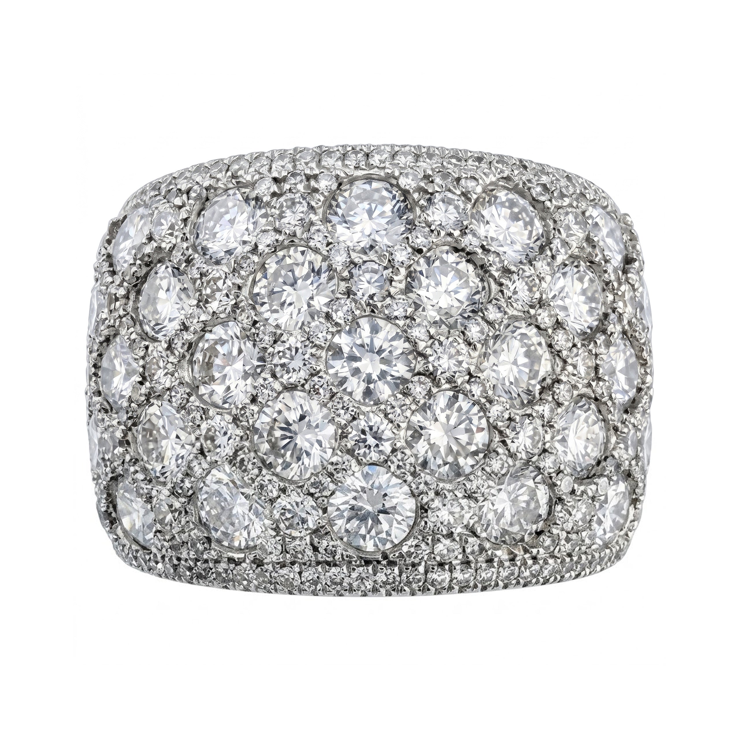 18K White Gold Fashion Diamond Ring, 3.16ct