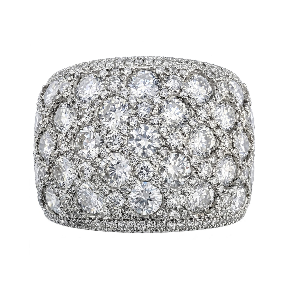 18K White Gold Fashion Diamond Ring, 3.16ct