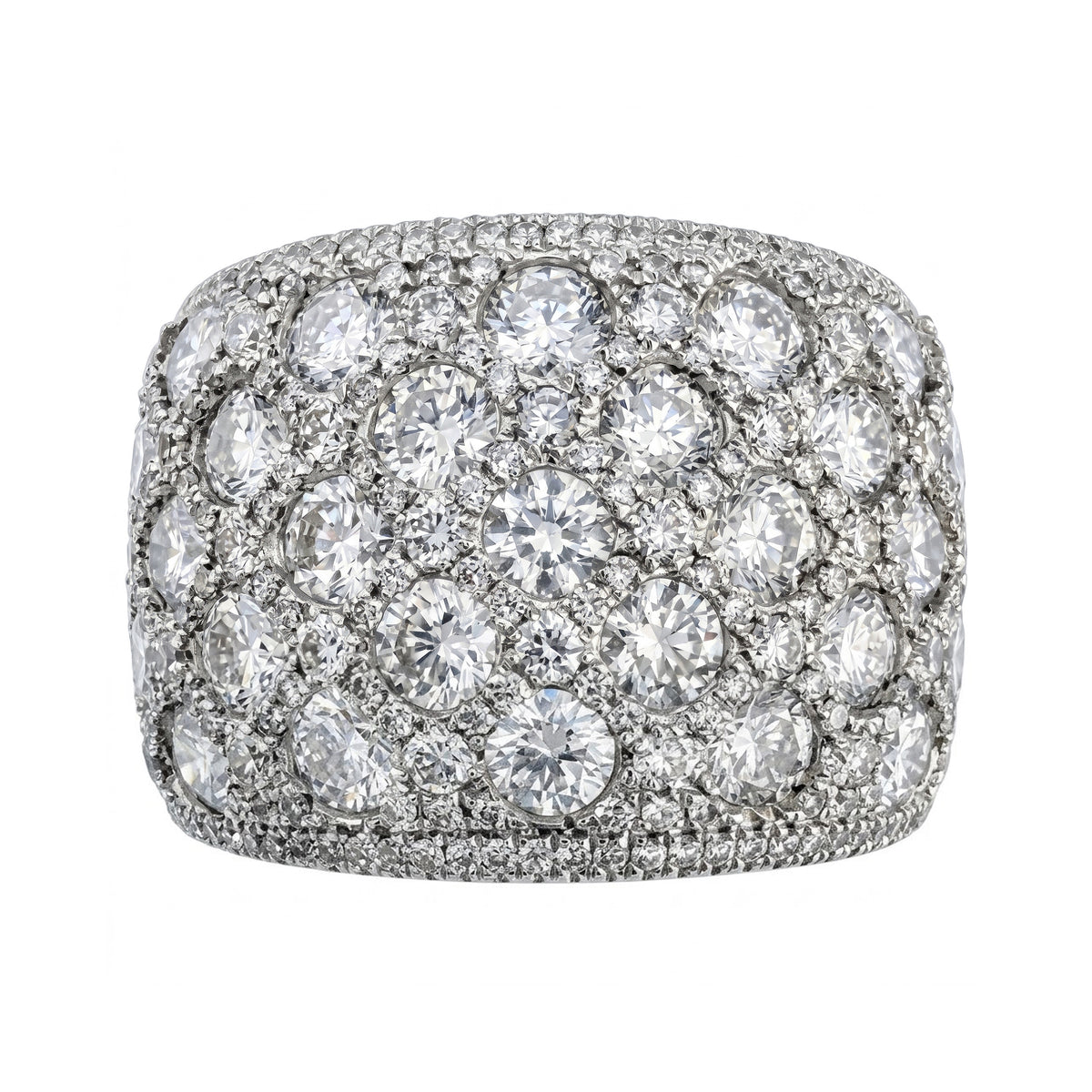 18K White Gold Fashion Diamond Ring, 3.16ct