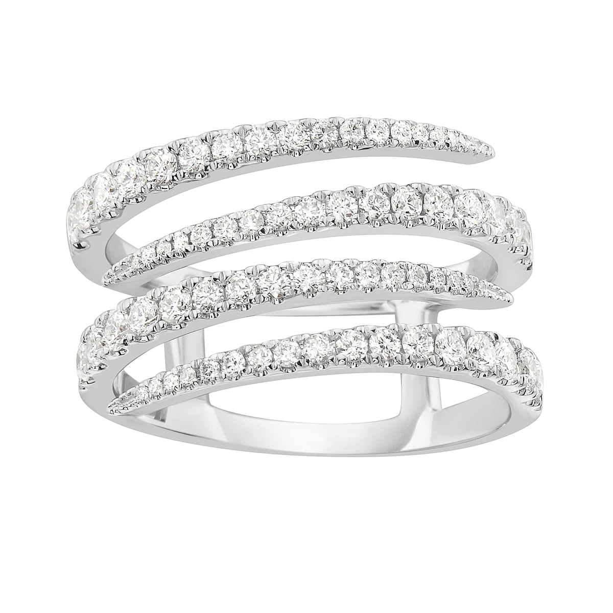 18K White Gold Fashion Diamond Ring, 0.83ct