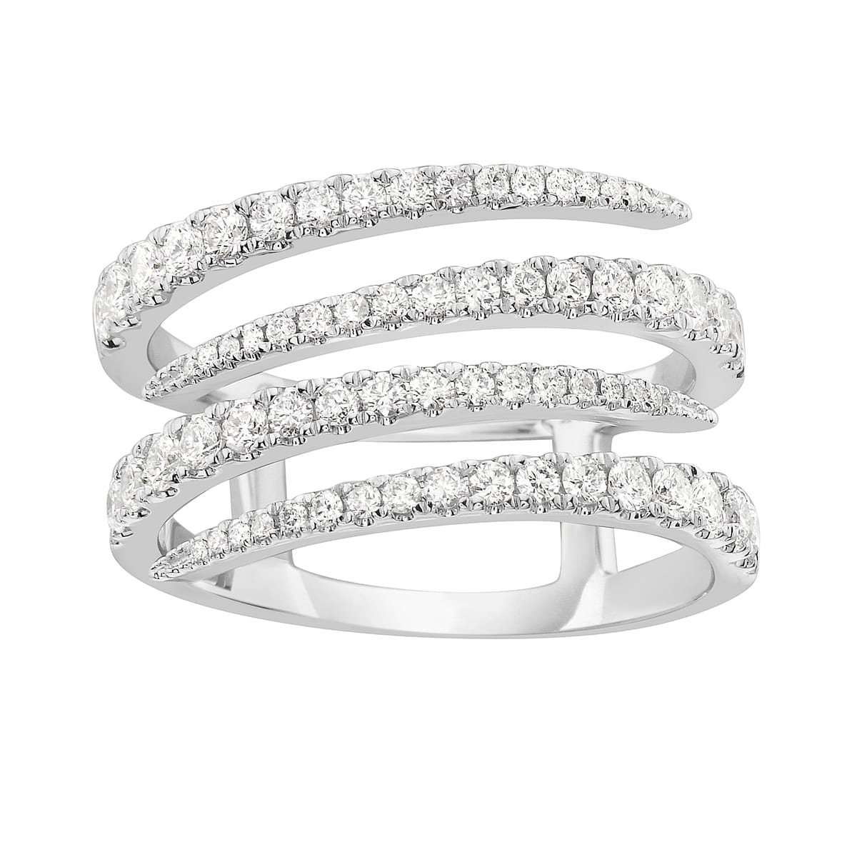 18K White Gold Fashion Diamond Ring, 0.83ct