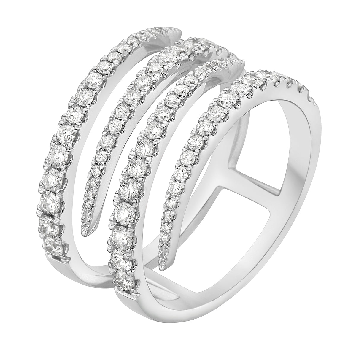 18K White Gold Fashion Diamond Ring, 0.83ct