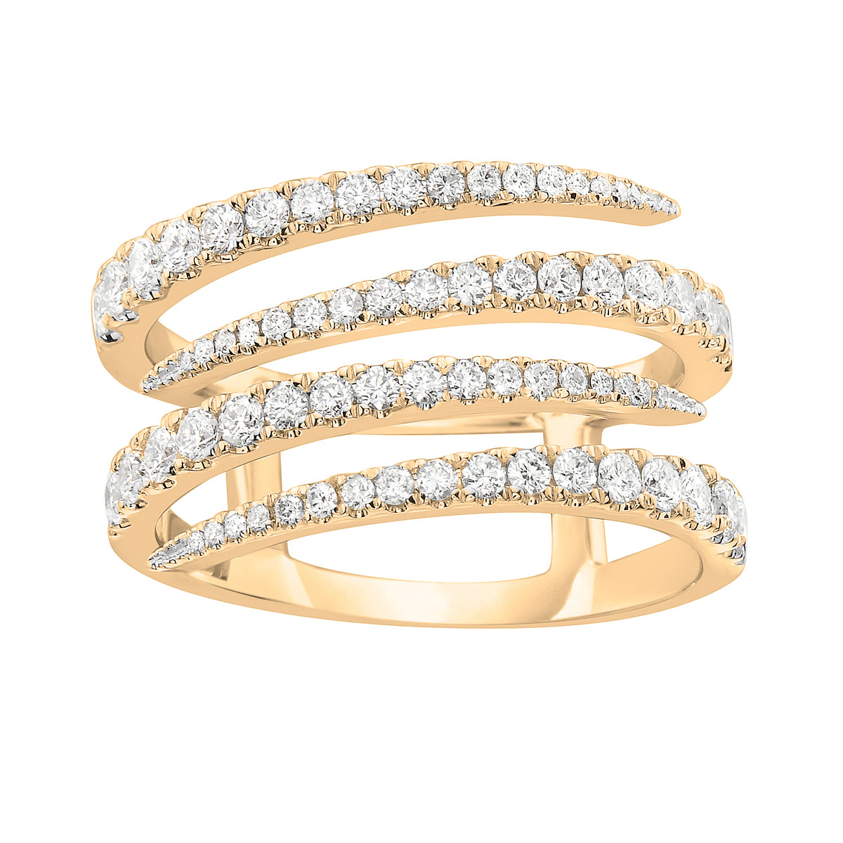 18KY Fashion Diamond Ring