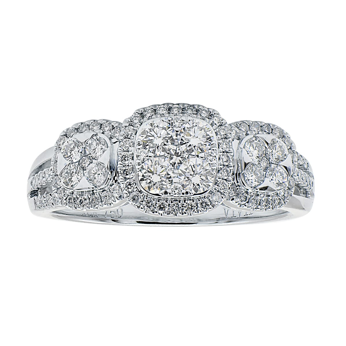 18K White Gold Fashion Diamond Ring, 0.63ct