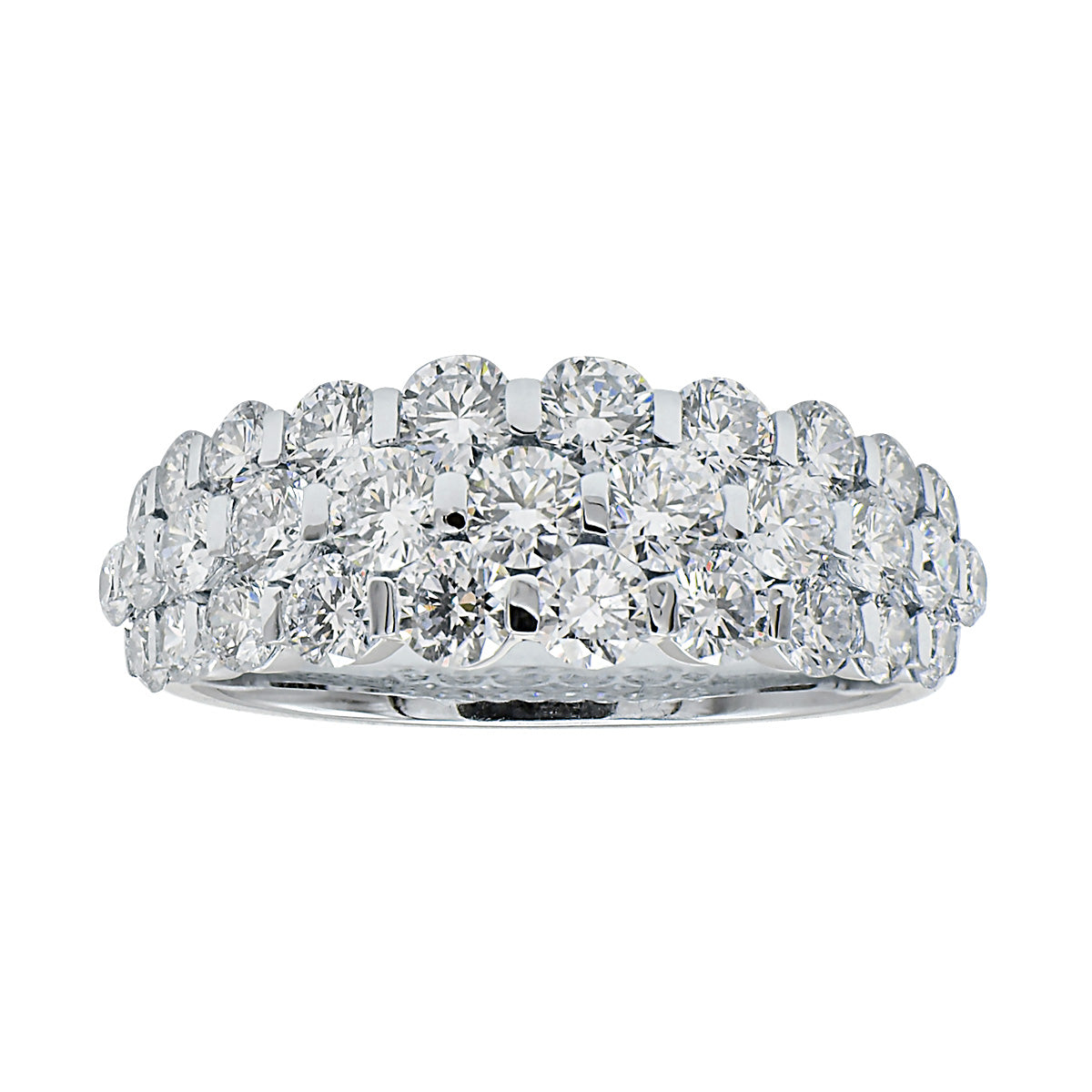 18K White Gold Fashion Diamond Ring, 2.11ct
