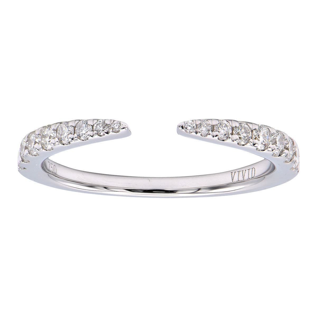 14K White Gold Claw Ring